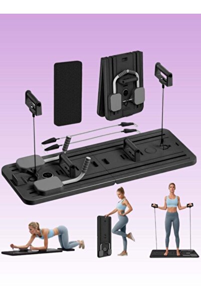 X SPRING 5 in 1 Pilates Board Multi-Purpose Foldable Pilates Reformer Board f...