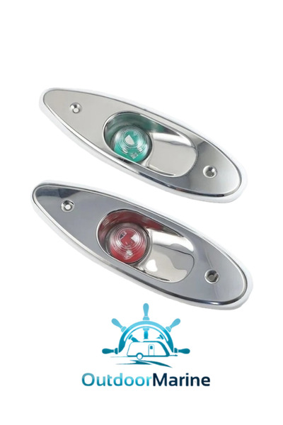 outdoormarine Burun Seyir Feneri Iskele Sancak Takım 12V LED