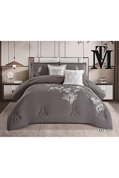 TM Summer embroidered double bed set, 8 pieces