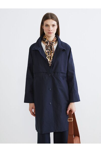 LC Waikiki Shirt Collar Women's Raincoat