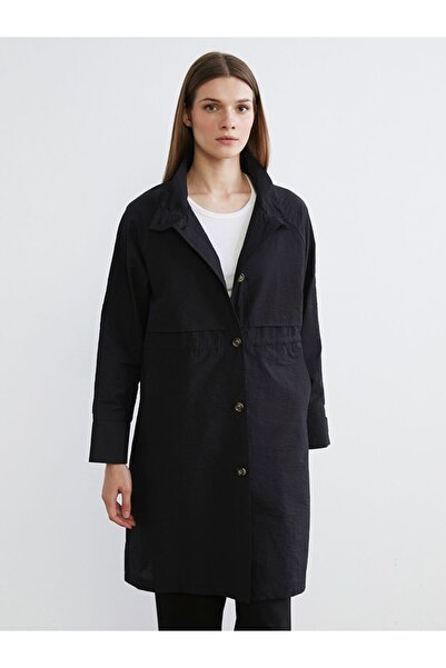 LC Waikiki Shirt Collar Women's Raincoat