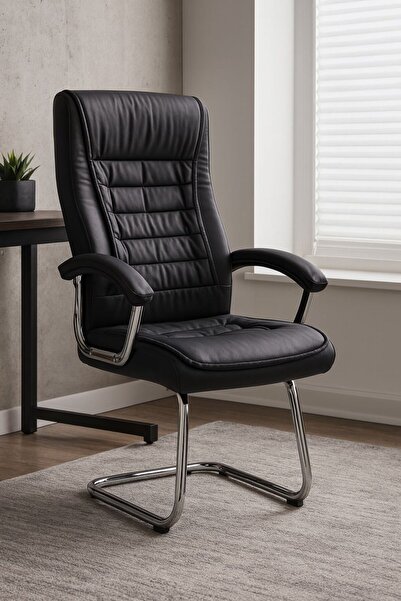 DEC59 A stationary office chair with a luxurious, modern design.