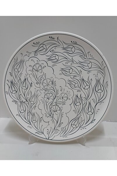 Çini İznik SiriuS 30 cm çapında tahrirli tabak