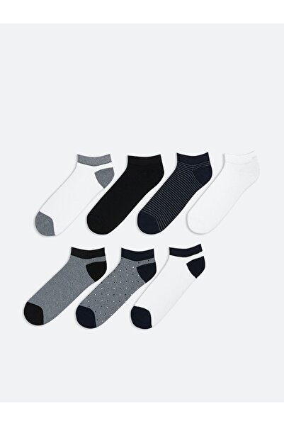 LC Waikiki Patterned Men's Booties Socks 7 Pack