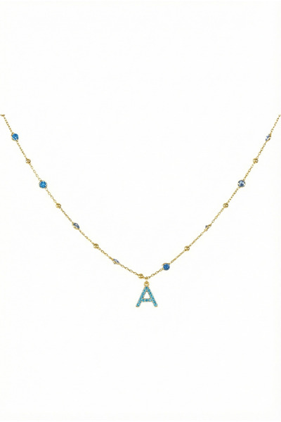 Queen Silver Jewelry 925 ayar gümüş. aquamarıin zirkon taşlı (mavi topaz) , t...