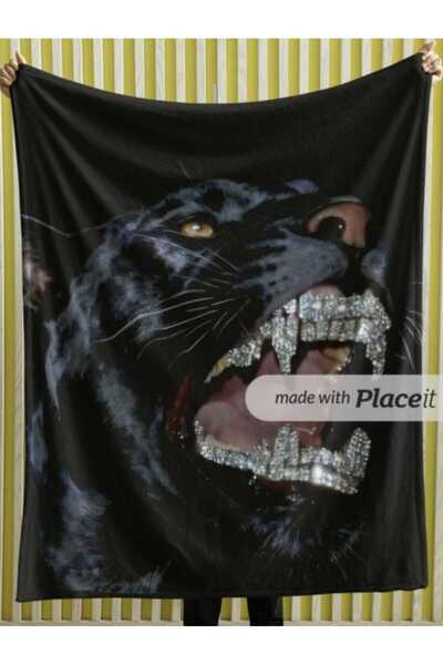 Elmas Dizayn 150X220 cm Tv Seat Bed Blanket Organic Cotton Stain-Proof Stone ...