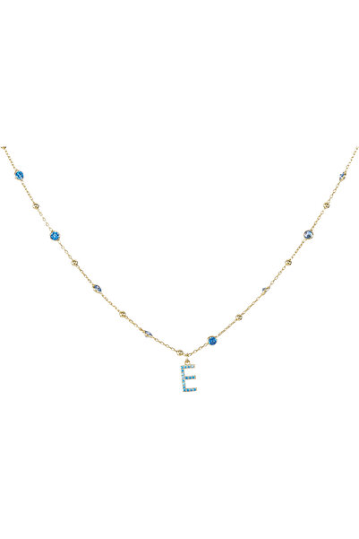 Queen Silver Jewelry 925 ayar gümüş. aquamarıin zirkon taşlı (mavi topaz) , t...