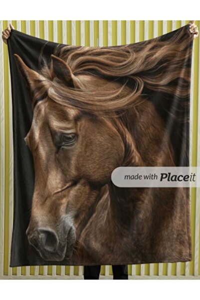 Elmas Dizayn 150X220 cm Tv Seat Bed Blanket Organic Cotton Stain-Proof Brown at