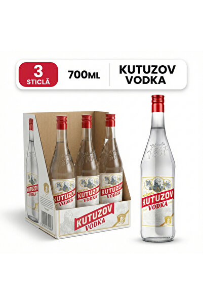 Kutuzov Vodka 38% 3 x 0.7 L