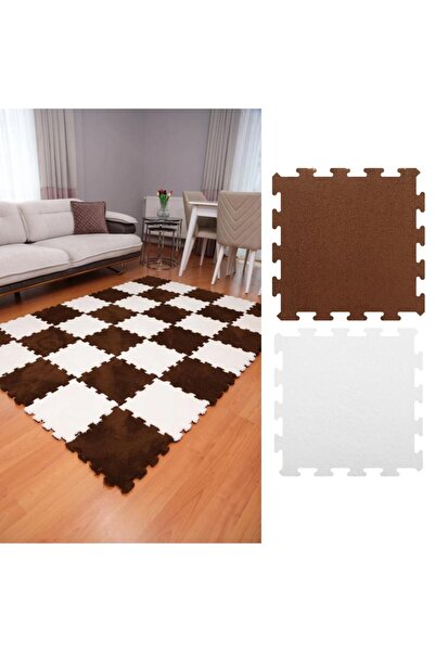 BEYDEX 12 parça 1 metrekare 31x31 ölçü 16mm yükseklik peluş yapboz hazı