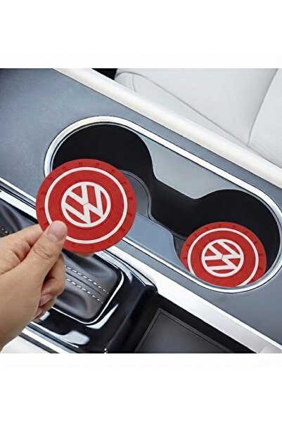 Volkswagen Silikon Bardaklık Altlığı 2’li Set Araç Içi Bardak Altlığı Aksesua...