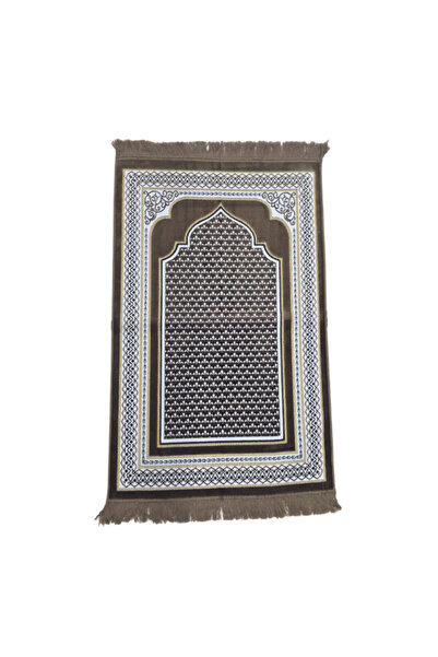 REVE Premium Quality Scroll Border Design Prayer Mat