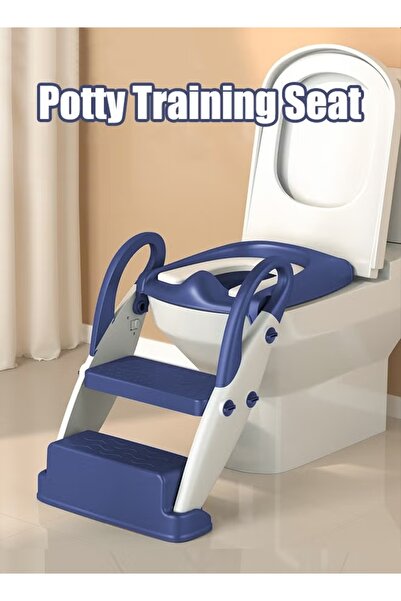 Generic Potty Training Seat Kids Toilet Seat with Step Stool Foldable Potty C...