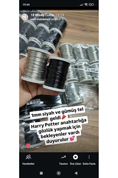 Enuyguntuhafiye 1mm Hobi Teli, Çiçek Teli. 1. kalite Tel Bobin