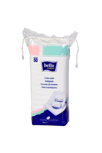 Bella Cotton Set of 4 x 50 Bella Cleansing Pads, Square