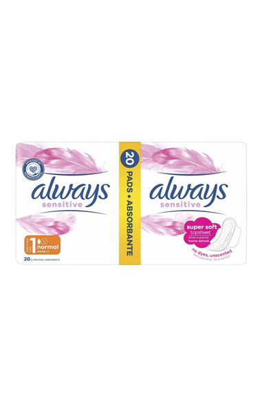 Always Set of 3 x 20 Absorbents Ultra Sensitive Normal Plus