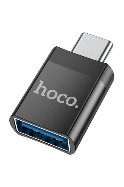 Hoco Adaptor OTG Tip-C la USB-A 2A - (UA17) - Negru