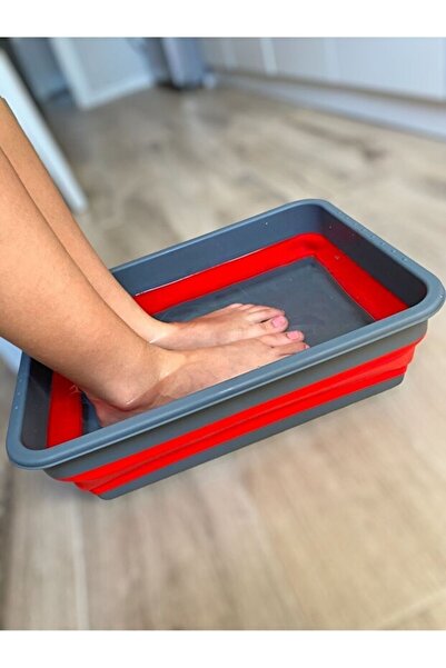 LİRAZON Magic Folding Basin for Kitchen, Bathroom, Pedicure, Accordion Rectan...