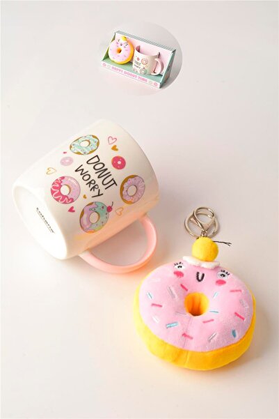 Tohana Donut plush keychain porcelain mug