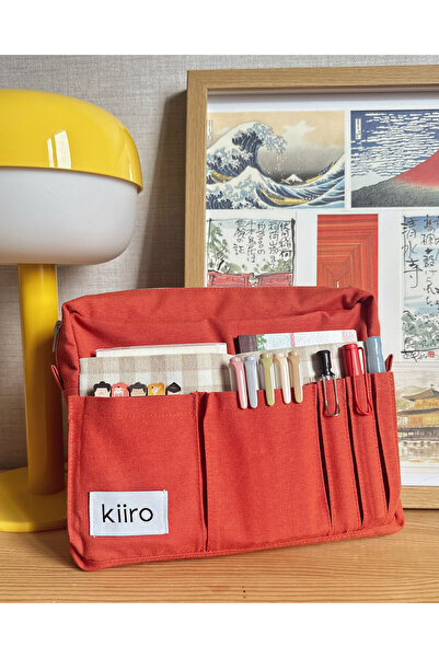 Kiiro 18 Cepli Journaling Organizer Çanta, Ajanda, 11 inç Tablet, A5/B5 Defte...