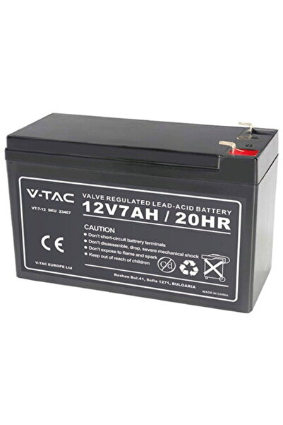 V-TAC LEAD GEL BATTERY 12V 7AH 151X65X94MM