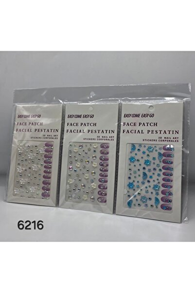 HADEEL GIJAMAI A new set of three 3D nail and face stickers