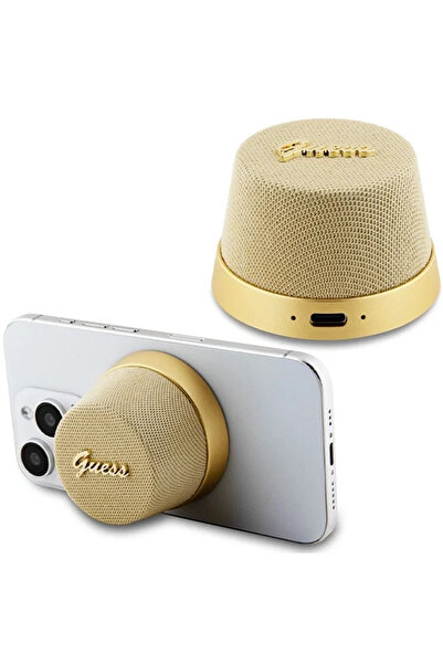 Guess BoxДѓ Bluetooth MagSafe Magnetic Script Metal – auriu