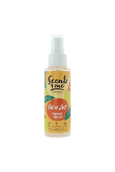 YARDLEY Scentz 4 Me Full Of Zest, Spray parfumat, Unisex, 100 ml