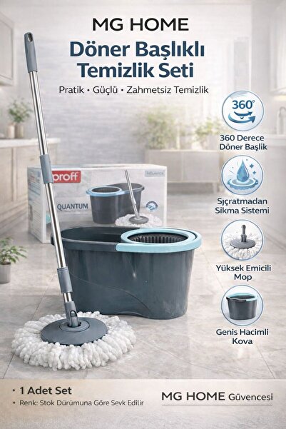 VENON Dönerli Başıklı Set Takım💎 QUANTUM Premium Serisi 💎Temizlik Kova Set ...