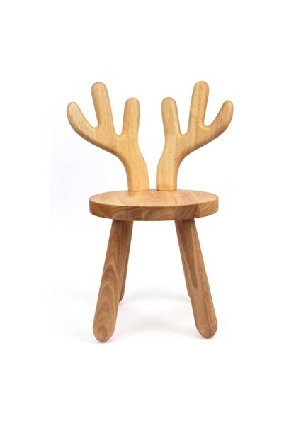 Mtanvxay Living Room Chair Creative Rabbit Ear Stool Solid Wood Footstool for...