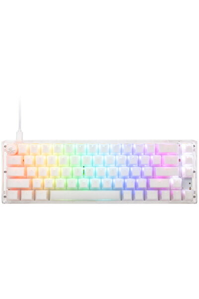 Ducky Un LED RGB pentru gaming 3 Aura White SF - MX-Silent-Roșu (SUA)