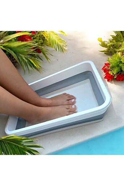 LİRAZON Magic Folding Basin for Kitchen, Bathroom, Pedicure, Accordion Rectan...