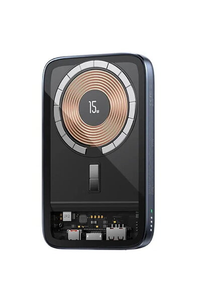 Usams Wireless External Battery PB67, 10000mAh, USB-A, 65W, Black