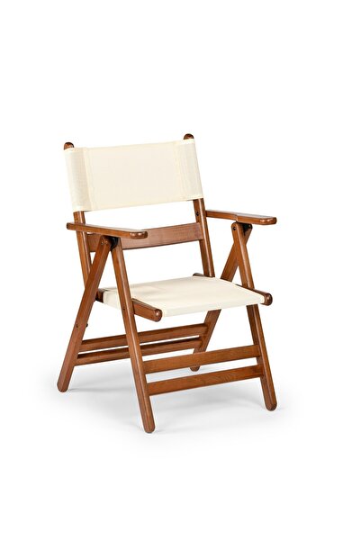 mebel stil Atina Pvc Katlanır Sandalye - Dış Mekan 2 Kademeli Kolçaklı Ahşap ...