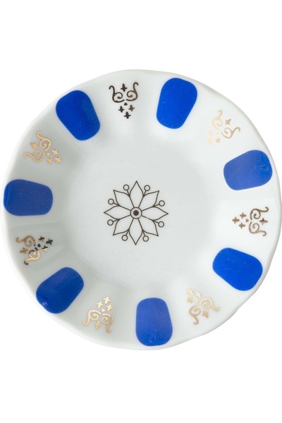 Güral Porselen ACEM 10 CM CAY TABAGI Z.DEKOR MAVİ