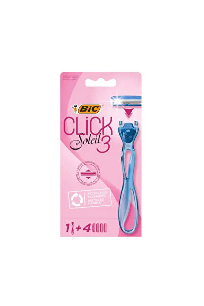 Bic Click Soleil 3 Disposable Razor With Larger Lubricating Strip- 1 Handle A...