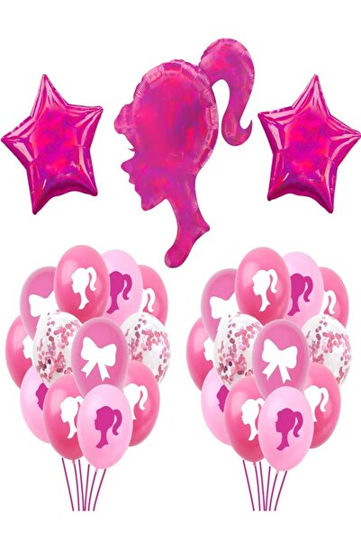CYMYLAR Pink Girl Balloons - 31pcs, Pink, Girls Birthday Party Balloons