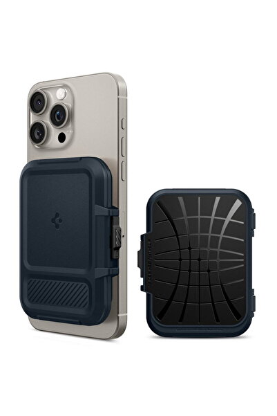 Spigen Universal Phone Wallet with 2 Compartments - Lock Fit Magsafe - Metal ...