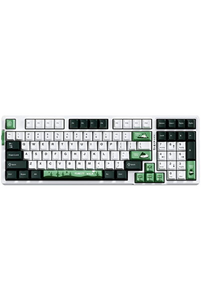 VGN Tastatură de gaming mecanica V98Pro V2, Înghețată cu fructe de pădure - F...