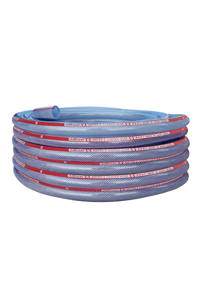 ALAYED خرطوم شفاف ( بخيط ) - 50 متر - 1/2 بوصة من مصنع العايد