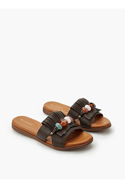 Le Confort Stone Embellished Slide Sandal