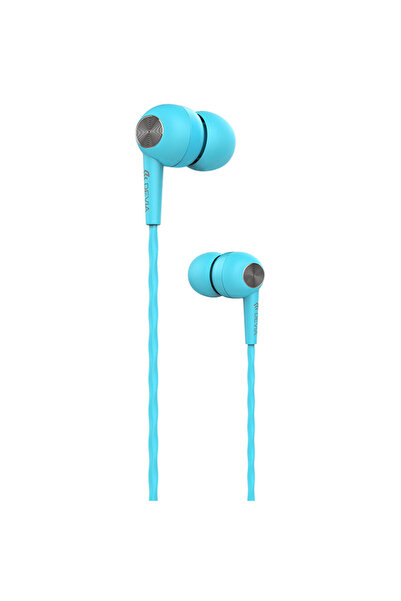 Devia Kintone In Ear, Wired In Ear Headphones, 3.5mm Jack, Blue
