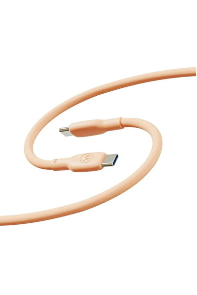 Motorola Cablu USB-Type-C USB Type-C (USB 2.0), 5A, lungime 2m, silicon - Pea...