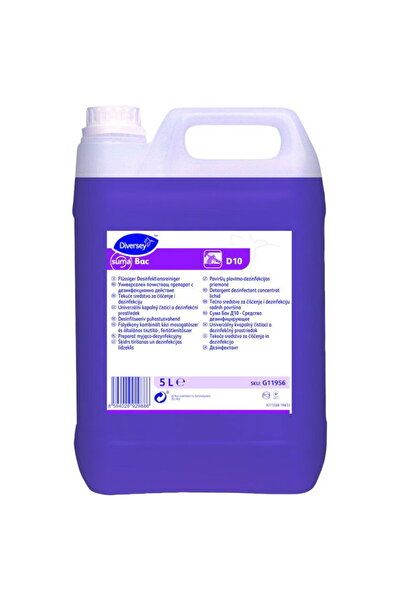 Diversey Suma bac d10 surface disinfectant concentrate 5 liters