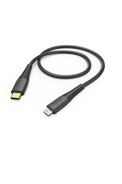 Hama 00201602 Charging Cable, USB-C - Lightning 1.5m black