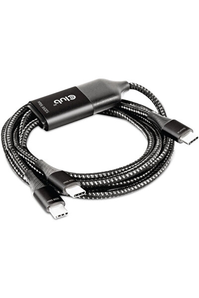 Club 3D CAC-1527 USB Tip-C, cablu de încărcare Y la 2x USB Tip-C max. 100W, 1...