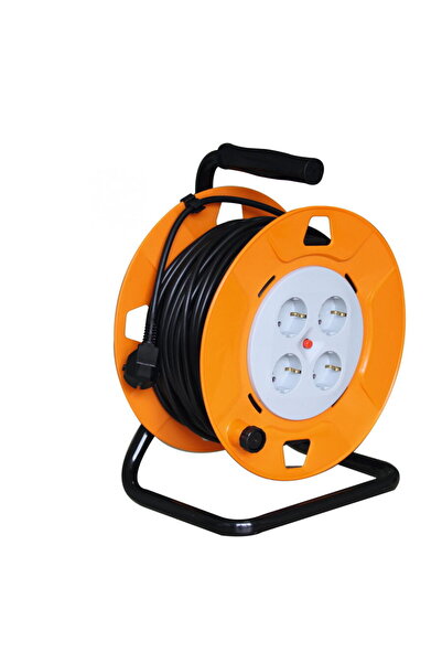 Somogyi Cable reel, metal base, 25 m cable, 3x1.5 mm2