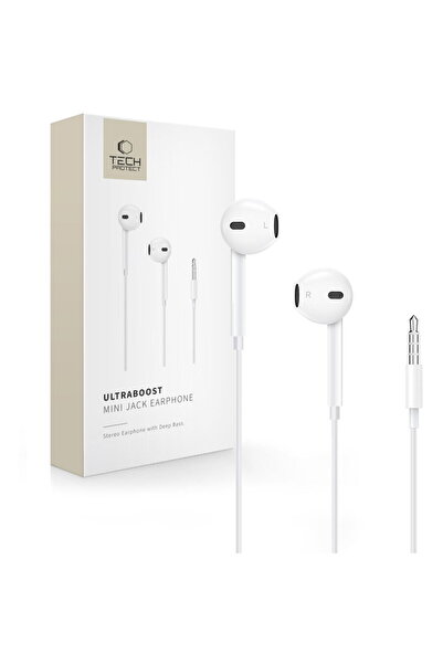 Tech-Protect ULTRABOOST MINI JACK EARPHONE CORE WHITE