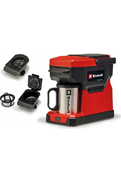 Einhell Cordless coffee maker 18 V, 240 ml water container, for ground coffee...