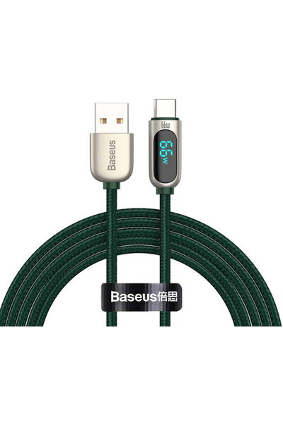 Baseus Display USB to Type-C, 66W, 2m green